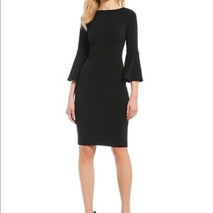 Calvin Klein Sheath Bell Sleeve Dress
